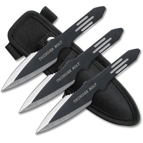 Perfect Point RC-595-3 Thunder Bolt Throwing Knife Set